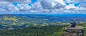 Vista panorâmica no topo do Morro do Bicudo - Março de 2021